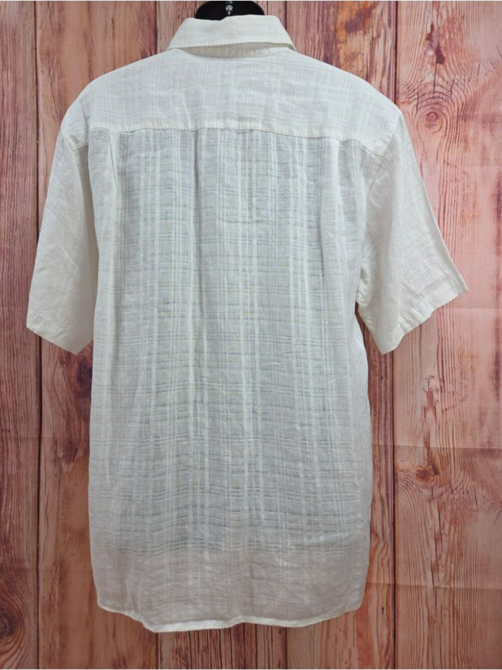 Tommy Bahama White Linen Short Sleeve Shirt Large - Picture 3 of 7